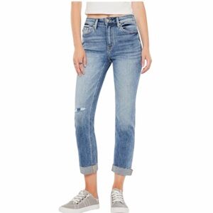 KanCan Kaly High Rise Slim Straight Leg Jeans Size 7/27